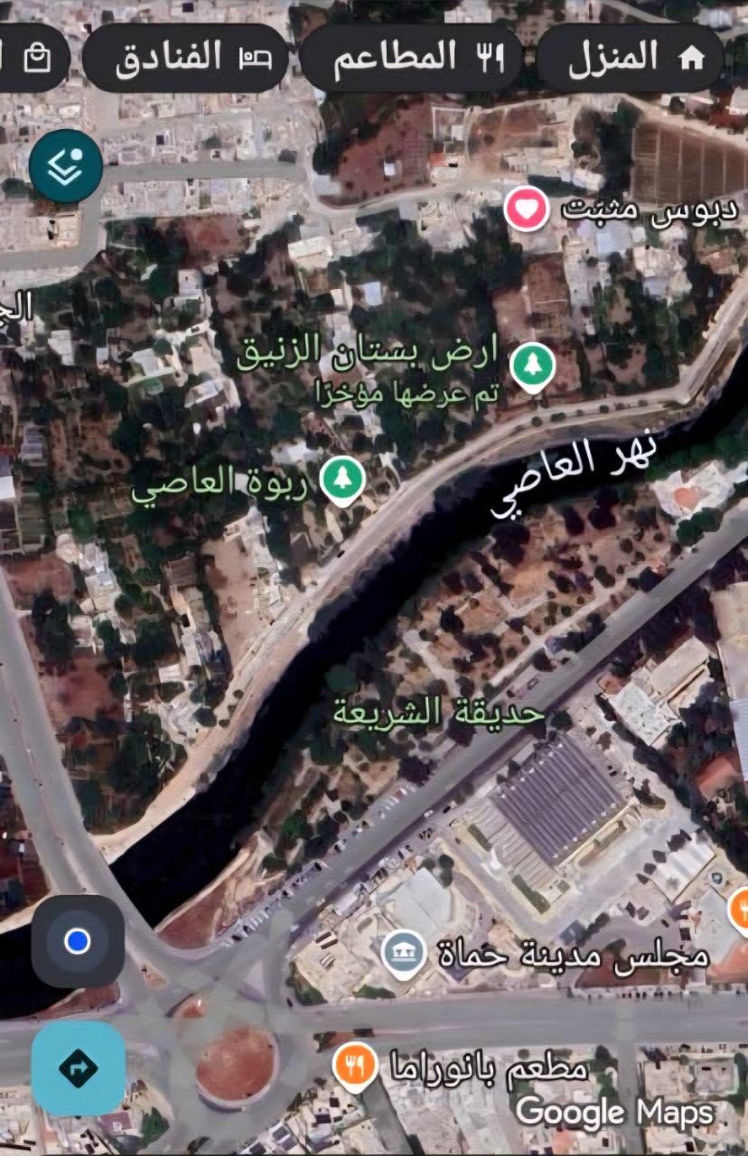 بستان في حي الشرقية – على العاصي – حماة
